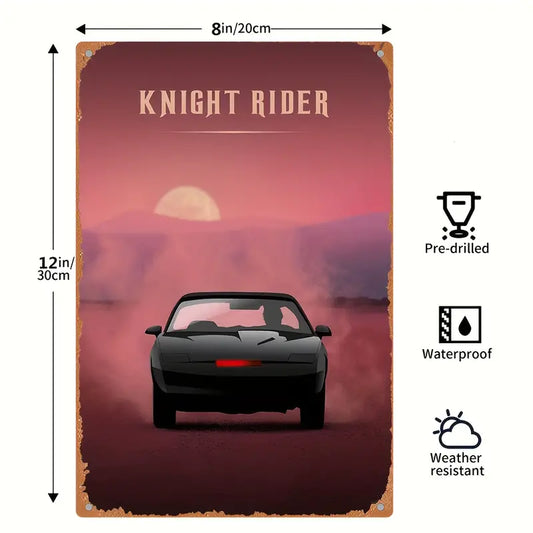 Knight Rider Aluminium Schild