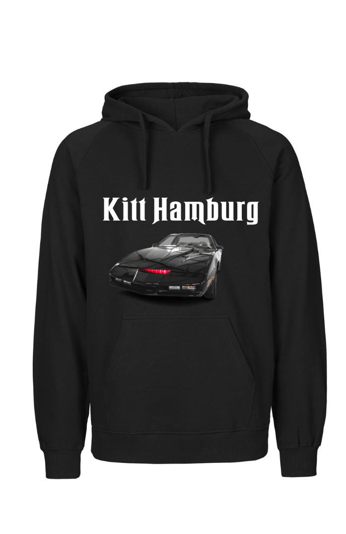 Hoodie mit Kitt Hamburg Schriftzug und Bild von KITT