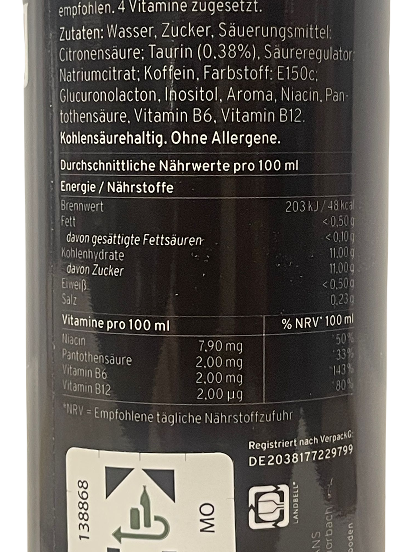 K.I.T.T. Hamburg Energie-Saft (Energy Drink)