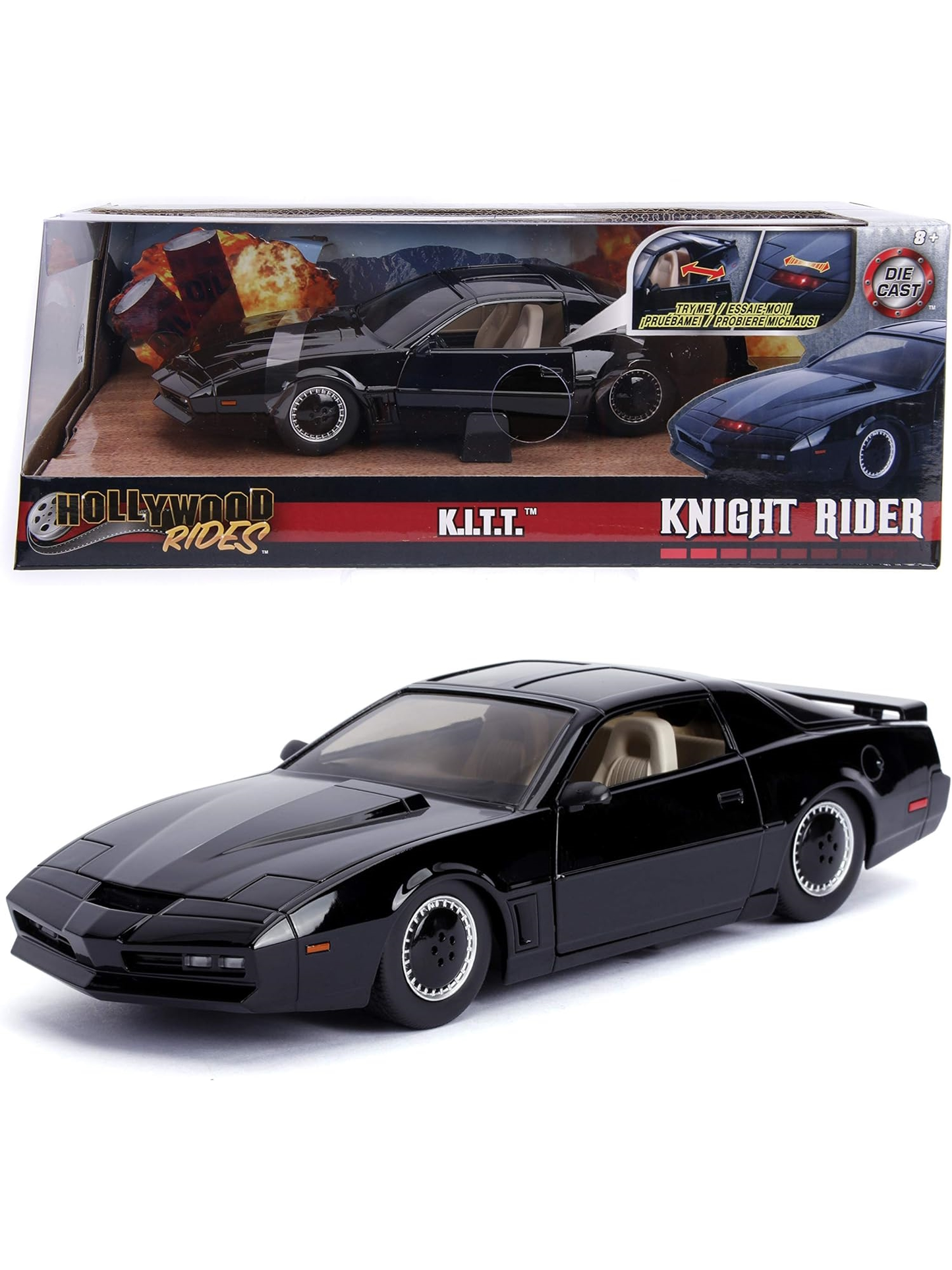 Knight Rider KITT 1982 Pontiac Firebird Modellauto 1:24